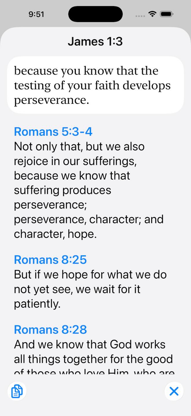 Clean reading view with highlights